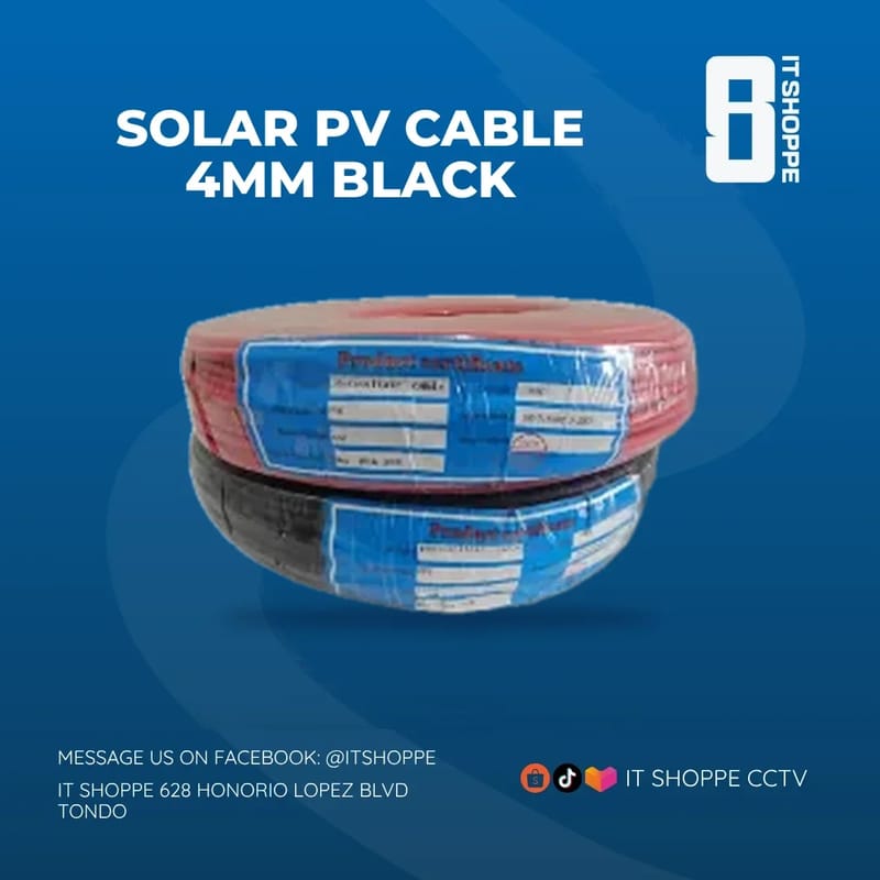 Solar PV Cable 4mm Black – Solar Cables & Accessories