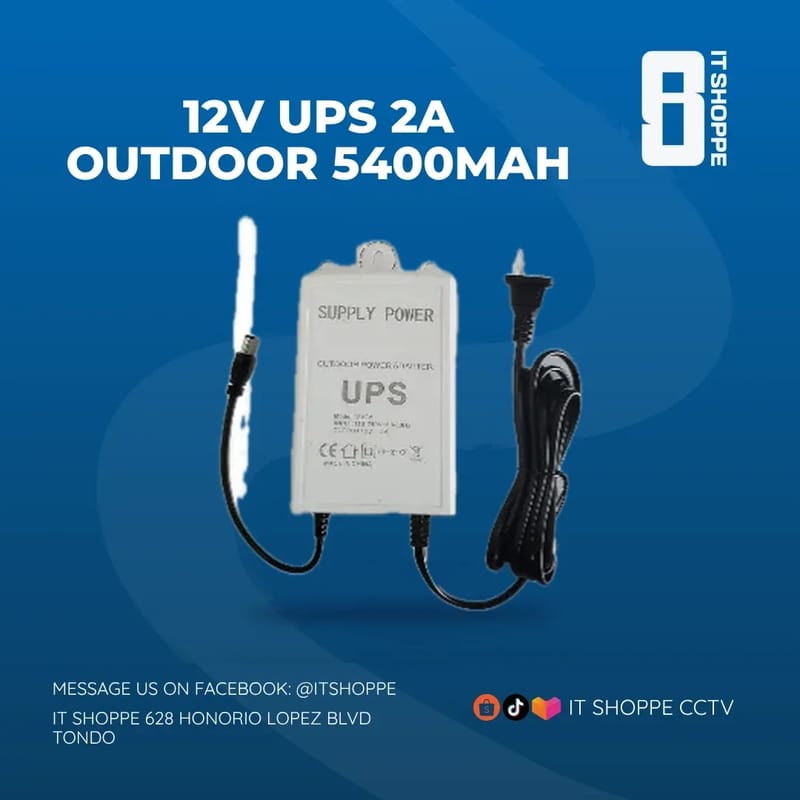 12V UPS 2A Outdoor 5400mAh – Power Supplies