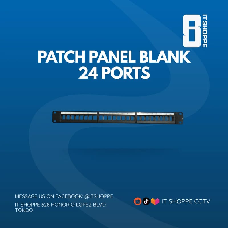 Patch Panel Blank 24 Ports – Data Cabinets