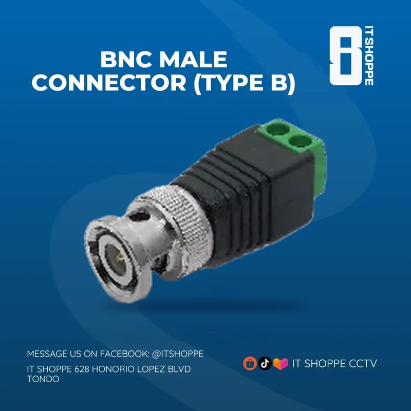 BNC Male Connector (Type B) – CCTV Connectors & Baluns