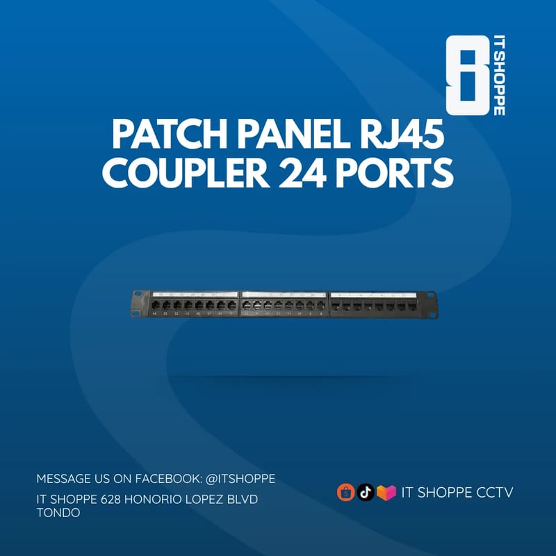 Patch Panel RJ45 Coupler 24 Ports – Data Cabinets