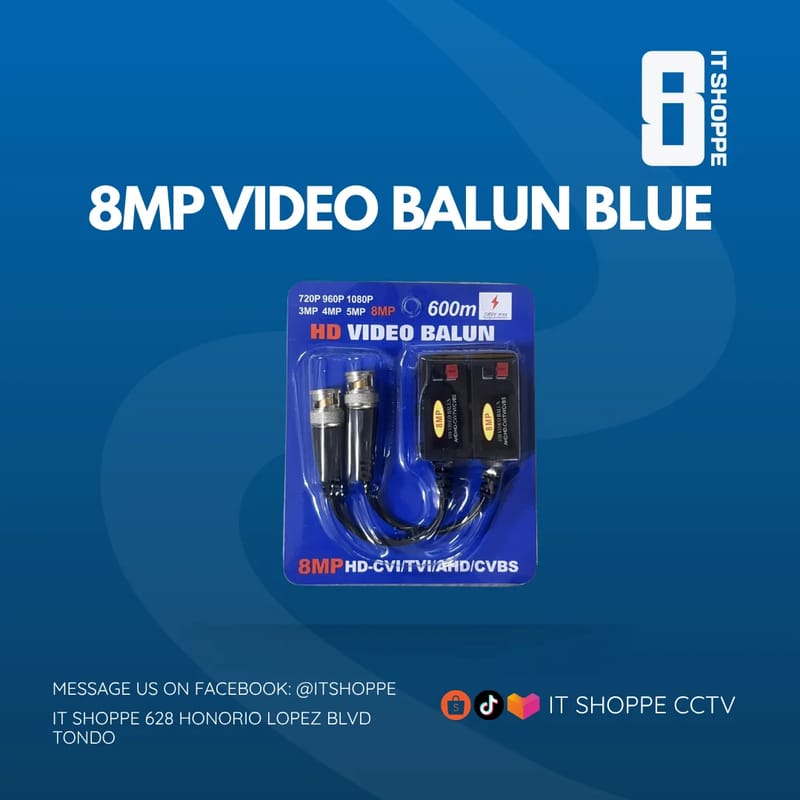 8MP Video Balun – CCTV Connectors & Baluns