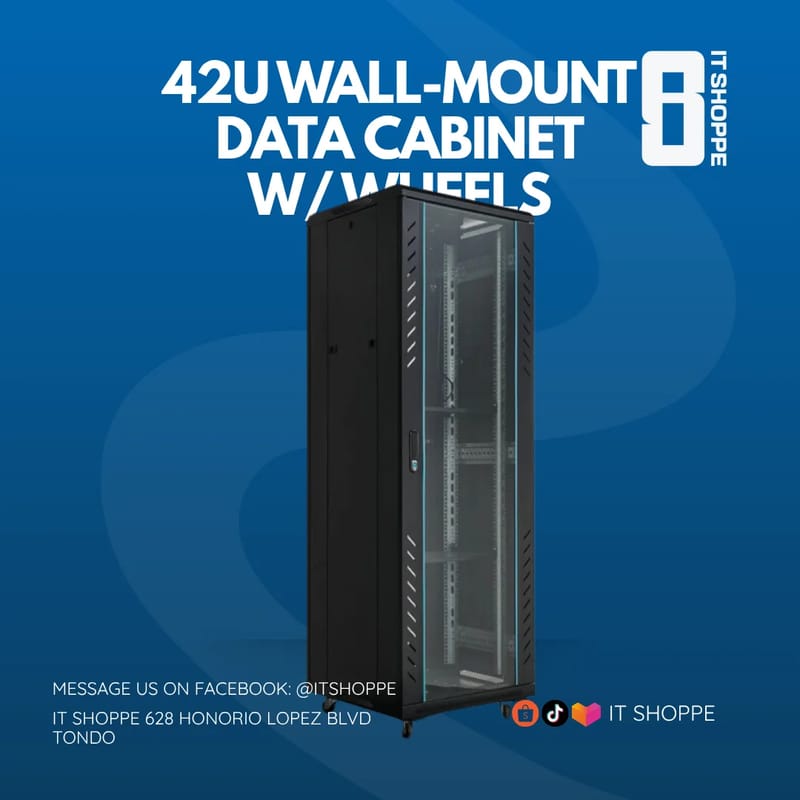 Data Cabinet 42U w/ shelf (1000mm Depth) – Data Cabinets