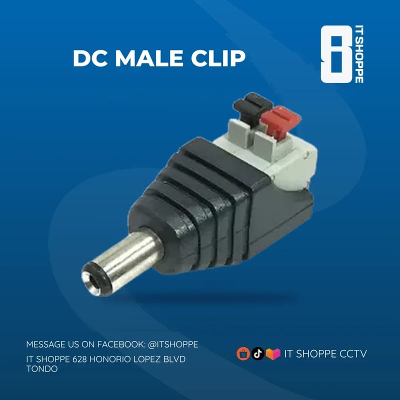 DC Male Clip – CCTV Connectors & Baluns