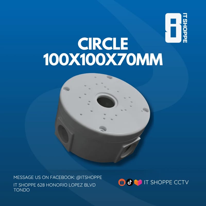 IP65 Weatherproof 100x100x70mm Junction Box (Circle) – Junction Box & Metal Enclosures