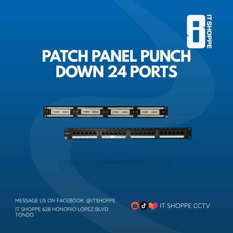 Patch Panel Punch Down 24 Ports – Data Cabinets