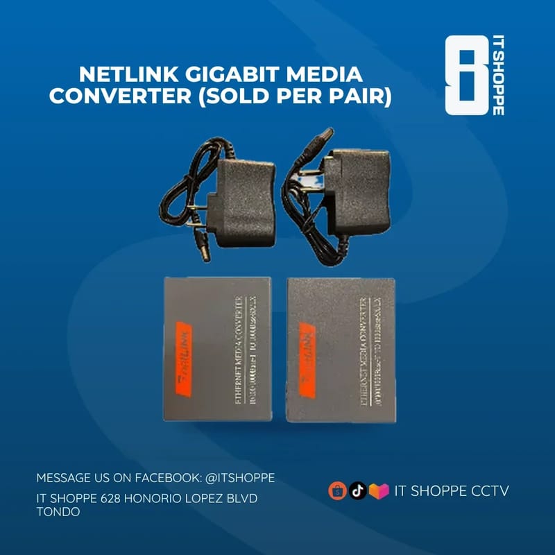 Netlink Gigabit Media Converter (Sold per Pair) – Fiber Optic