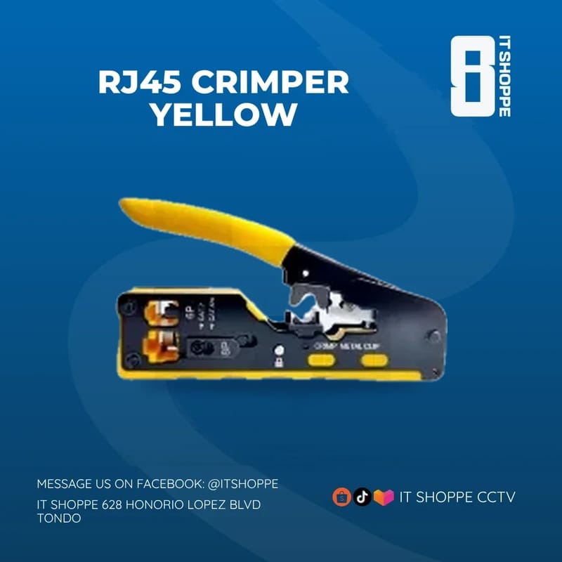 RJ45 Crimper Yellow – Network Accessories